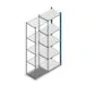 Fachbodenregal Medium Duty 2000x550x400mm (HxBxT) 5 Ebenen blau Anbauregal