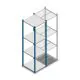 Fachbodenregal Medium Duty 2000x550x600mm (hxbxt) 4 Ebenen blau Anfangsregal