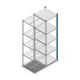 Fachbodenregal Medium Duty 2000x550x600mm (HxBxT) 5 Ebenen blau Anbauregal