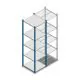 Fachbodenregal Medium Duty 2000x550x600mm (hxbxt) 5 Ebenen blau Anfangsregal