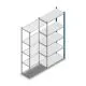 Fachbodenregal Medium Duty 2000x850x400 mm (HxBxT) 5 Ebenen blau Anbauregal