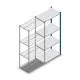 Fachbodenregal Medium Duty 2000x850x500mm (HxBxT) 4 Ebenen blau Anbauregal