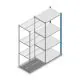 Fachbodenregal Medium Duty 2000x850x600mm (HxBxT) 4 Ebenen blau Anbauregal