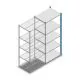 Fachbodenregal Medium Duty 2000x850x600 mm (HxBxT) 5 Ebenen blau Anbauregal