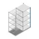 Fachbodenregal Medium Duty 2000x850x800 mm (HxBxT) 5 Ebenen blau Anbauregal