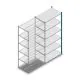 Fachbodenregal Medium Duty 2200x1000x600mm (HxBxT) 6 Ebenen blau Anbauregal