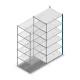 Fachbodenregal Medium Duty 2200x1000x800 mm (HxBxT) 6 Ebenen blau Anbauregal