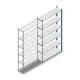 Fachbodenregal Medium Duty 2000x1150x300 mm (HxBxT) 6 Ebenen blau Anbauregal