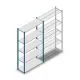 Fachbodenregal Medium Duty 2200x1150x400mm (hxbxt) 5 Ebenen blau Anfangsregal