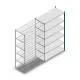 Fachbodenregal Medium Duty 2000x1300x600 mm (HxBxT) 6 Ebenen blau Anbauregal