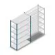 Fachbodenregal Medium Duty 2000x1300x600mm (hxbxt) 6 Ebenen blau Anfangsregal