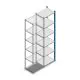 Fachbodenregal Medium Duty 2000x550x400mm (HxBxT) 6 Ebenen blau Anbauregal