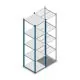 Fachbodenregal Medium Duty 2200x550x600mm (HxBxT) 5 Ebenen blau Grundregal