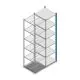 Fachbodenregal Medium Duty 2200x550x600 mm (HxBxT) 6 Ebenen blau Anbauregal