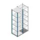 Fachbodenregal Medium Duty 2000x550x600mm (hxbxt) 6 Ebenen blau Anfangsregal