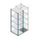 Fachbodenregal Medium Duty 2200x550x800mm (HxBxT) 5 Ebenen blau Grundregal