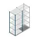 Fachbodenregal Medium Duty 2200x850x700mm (HxBxT) 5 Ebenen blau Grundregal