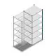 Fachbodenregal Medium Duty 2000x850x700 mm (HxBxT) 6 Ebenen blau Anbauregal