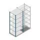 Fachbodenregal Medium Duty 2200x850x700mm (HxBxT) 6 Ebenen blau Grundregal