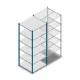 Fachbodenregal Medium Duty 2200x850x800 mm (HxBxT) 6 Ebenen blau Grundregal