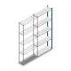 Fachbodenregal Medium Duty 2500x1000x300mm (HxBxT) 5 Ebenen blau Anbauregal