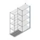 Fachbodenregal Medium Duty 2500x1000x600 mm (HxBxT) 5 Ebenen blau Anbauregal