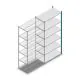 Fachbodenregal Medium Duty 2500x1150x600mm (HxBxT) 6 Ebenen blau Anbauregal