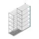 Fachbodenregal Medium Duty 2500x1150x700 mm (HxBxT) 6 Ebenen blau Anbauregal