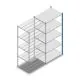 Fachbodenregal Medium Duty 2500x1150x800mm (HxBxT) 5 Ebenen blau Anbauregal
