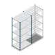 Fachbodenregal Medium Duty 2500x1150x800mm (HxBxT) 5 Ebenen blau Grundregal