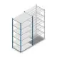 Fachbodenregal Medium Duty 2500x1150x800mm (HxBxT) 6 Ebenen blau Grundregal