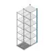 Fachbodenregal Medium Duty 2500x550x600 mm (HxBxT) 6 Ebenen blau Anbauregal