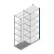 Fachbodenregal Medium Duty 2500x850x600mm (HxBxT) 6 Ebenen blau Anbauregal