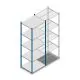 Fachbodenregal Medium Duty 2500x850x700mm (HxBxT) 5 Ebenen blau Grundregal