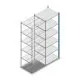 Fachbodenregal Medium Duty 2500x850x700 mm (HxBxT) 6 Ebenen blau Anbauregal