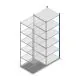Fachbodenregal Medium Duty 2500x850x800mm (HxBxT) 6 Ebenen blau Anbauregal