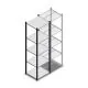 Fachbodenregal Medium Duty 2000x550x500mm (hxbxt) 5 Ebenen anthrazit Anfangsregal