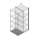 Fachbodenregal Medium Duty 2000x550x800 mm (HxBxT) 5 Ebenen anthrazit Anbauregal