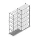 Fachbodenregal Medium Duty 2200x1000x500 mm (HxBxT) 6 Ebenen anthrazit Anbauregal