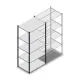 Fachbodenregal Medium Duty 2200x1000x700mm (hxbxt) 5 Ebenen anthrazit Anfangsregal
