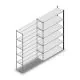 Fachbodenregal Medium Duty 2000x1300x400 mm (HxBxT) 6 Ebenen anthrazit Anbauregal