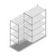 Fachbodenregal Medium Duty 2200x1300x800 mm (HxBxT) 5 Ebenen verzinkt Anbauregal