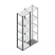 Fachbodenregal Medium Duty 2200x550x400mm (HxBxT) 5 Ebenen anthrazit Grundregal