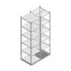 Fachbodenregal Medium Duty 2000x550x600mm (hxbxt) 6 Ebenen verzinkt Anfangsregal