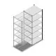 Fachbodenregal Medium Duty 2200x850x700 mm (HxBxT) 6 Ebenen anthrazit Anbauregal