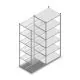 Fachbodenregal Medium Duty 2000x850x700 mm (HxBxT) 6 Ebenen verzinkt Anbauregal