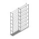 Fachbodenregal Light Duty 2500x1000x300 mm (HxBxT) 7 Ebenen Anbauregal