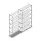 Fachbodenregal Medium Duty 3000x1300x400mm (HxBxT) 6 Ebenen verzinkt Anbauregal