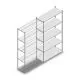 Fachbodenregal Medium Duty 2500x1300x500mm (HxBxT) 5 Ebenen verzinkt Anbauregal