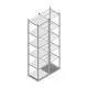 Fachbodenregal Medium Duty 3000x550x500mm (HxBxT) 6 Ebenen verzinkt Grundregal